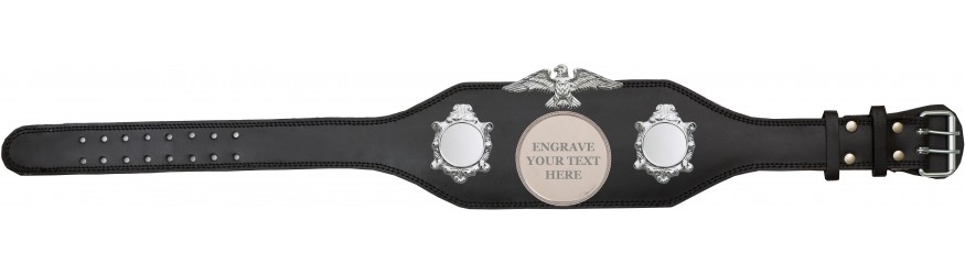 ENGRAVED TITLE BELT - BUD004/S/ENGRAVES - AVAILABLE IN 4 COLOURS
